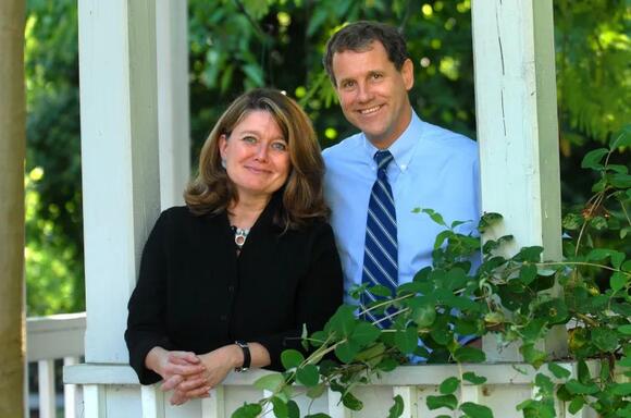 UNITED STATES – OCTOBER 01: Congressman Sherrod Brown (D-Ohio) and his wife, Connie Schultz, who is a Pulitzer Prize winner with the Cleveland Plain-Dealer, were in town for the weekend. (Photo by Katherine Frey/The Washington Post via Getty Images)