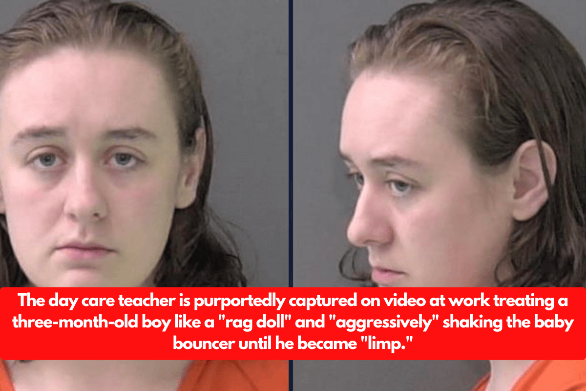 The day care teacher is purportedly captured on video at work treating a three-month-old boy like a "rag doll" and "aggressively" shaking the baby bouncer until he became "limp."