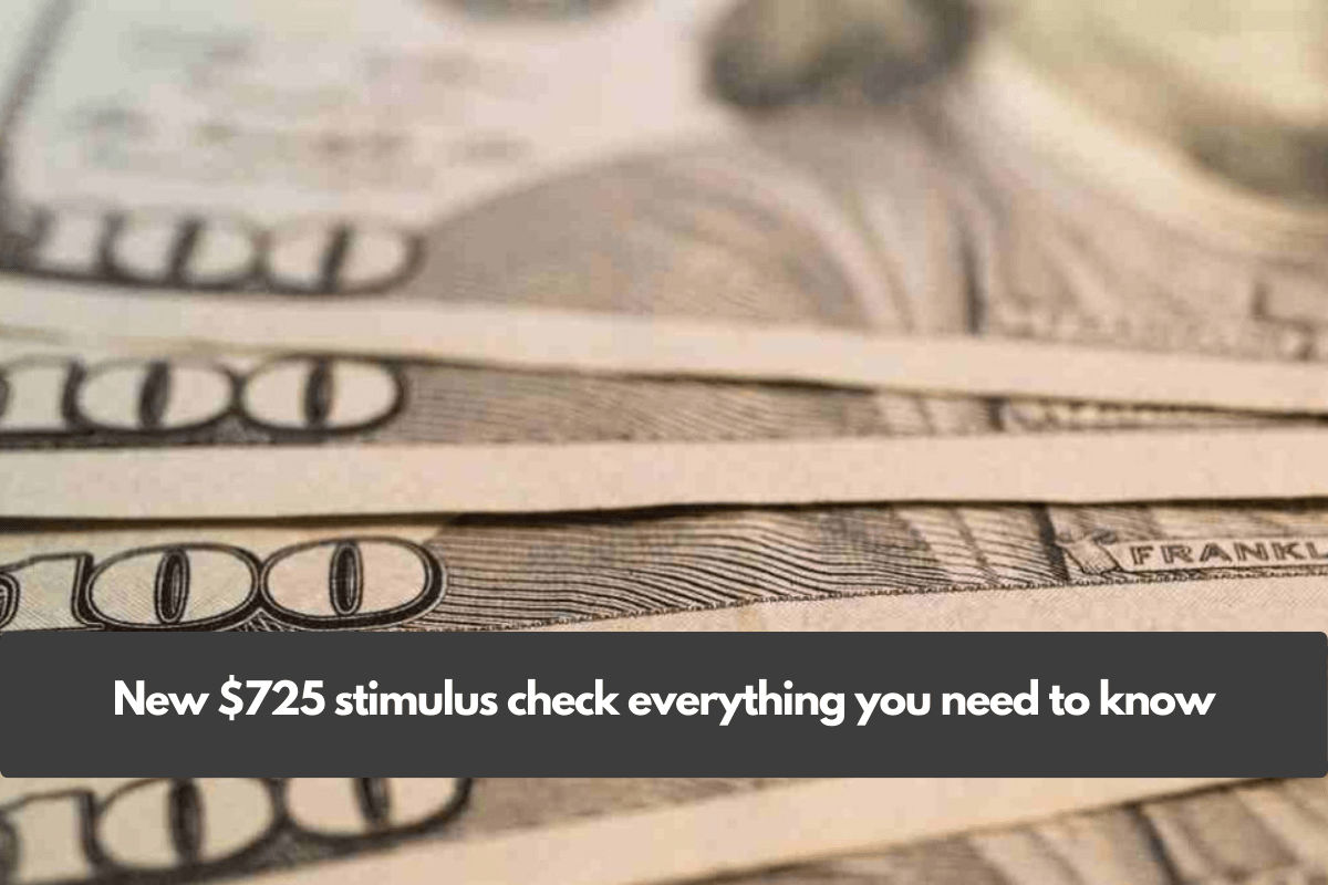 New $725 stimulus check everything you need to know