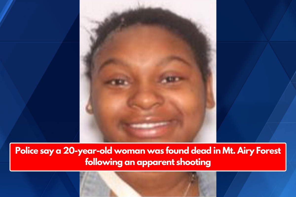 Police say a 20-year-old woman was found dead in Mt. Airy Forest following an apparent shooting