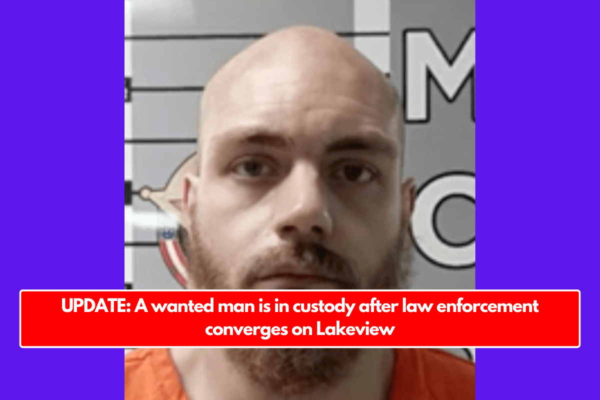UPDATE: A wanted man is in custody after law enforcement converges on Lakeview