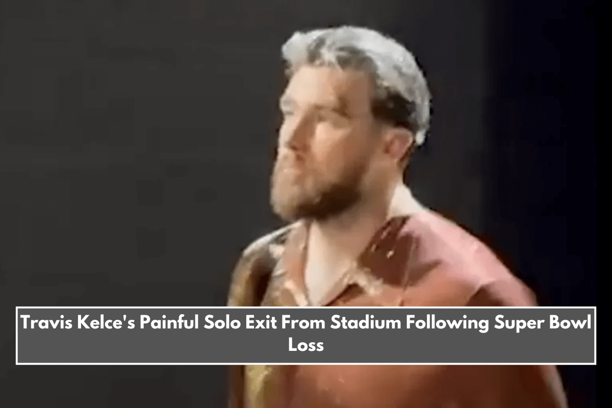 Travis Kelce's Painful Solo Exit From Stadium Following Super Bowl Loss