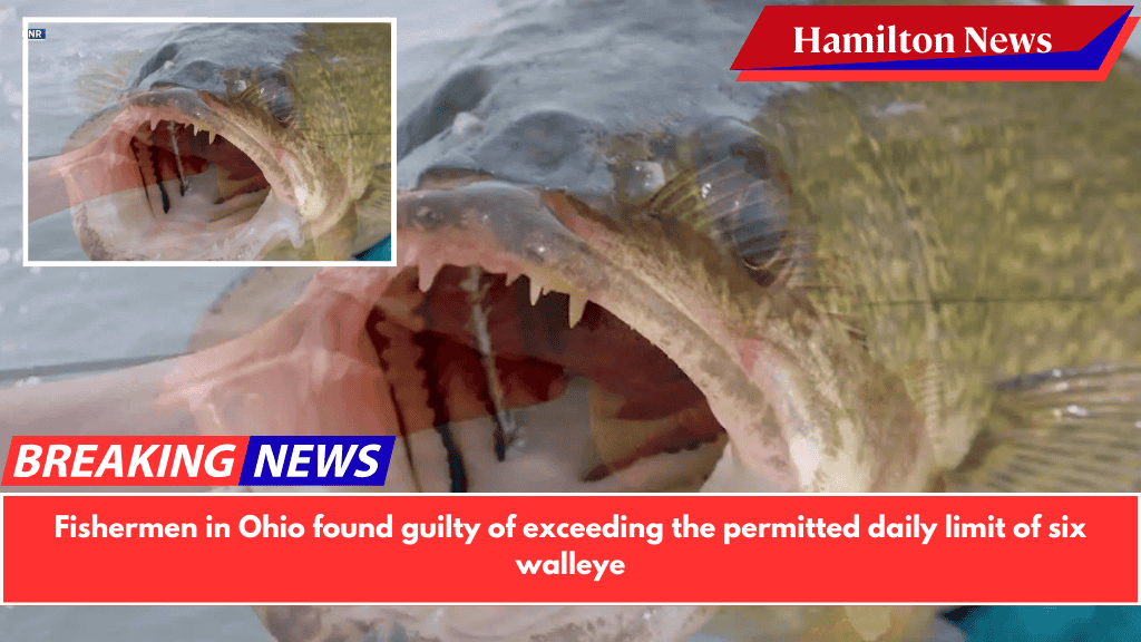 Fishermen in Ohio found guilty of exceeding the permitted daily limit of six walleye