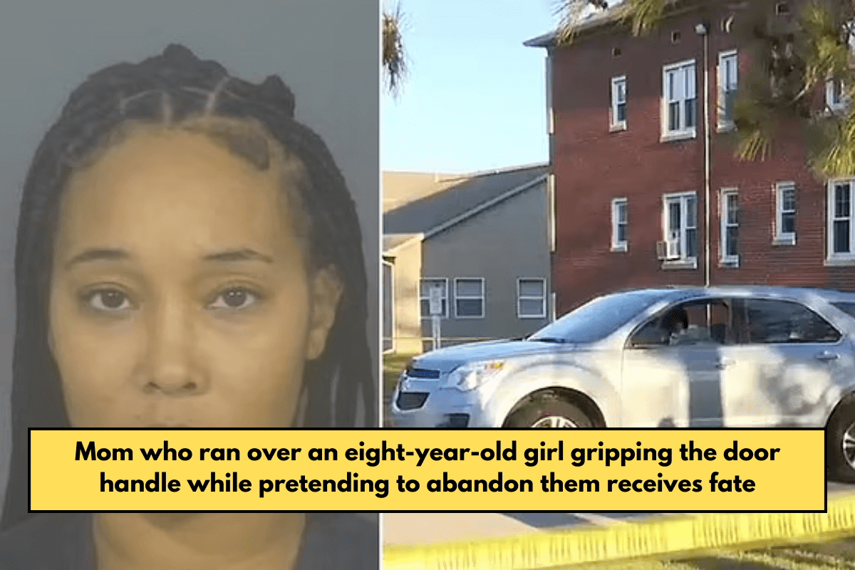Mom who ran over an eight-year-old girl gripping the door handle while pretending to abandon them receives fate