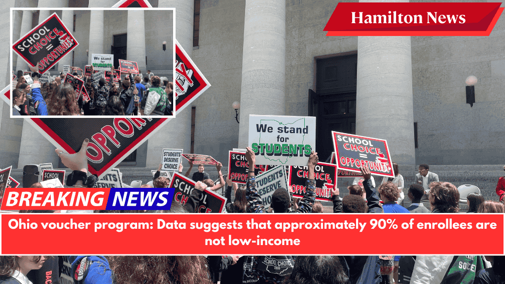 Ohio voucher program: Data suggests that approximately 90% of enrollees are not low-income