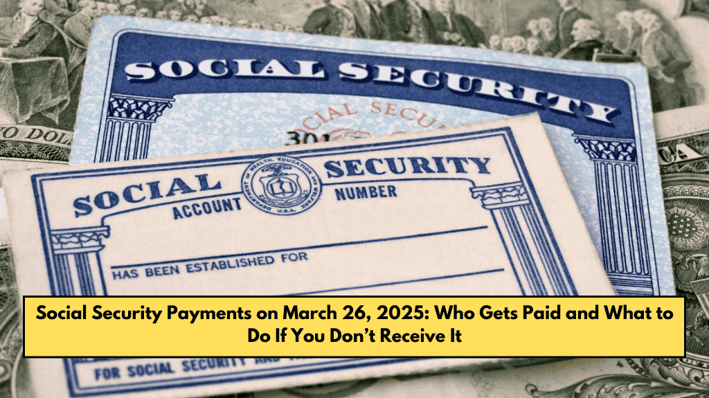 Social Security Payments on March 26, 2025: Who Gets Paid and What to Do If You Don’t Receive It